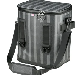 Sale 15 in. Easy Tote Soft Cooler Gray Striped Camping Accessories