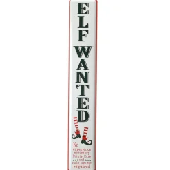 Outlet 47 in. Elf Wanted Wall Sign Decorative Accents