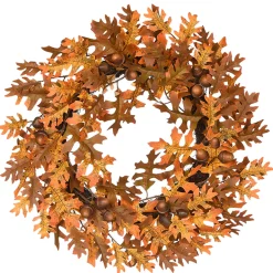 Clearance 24 in. Fall Wreath with Acorns, Oak Leaves Wreaths