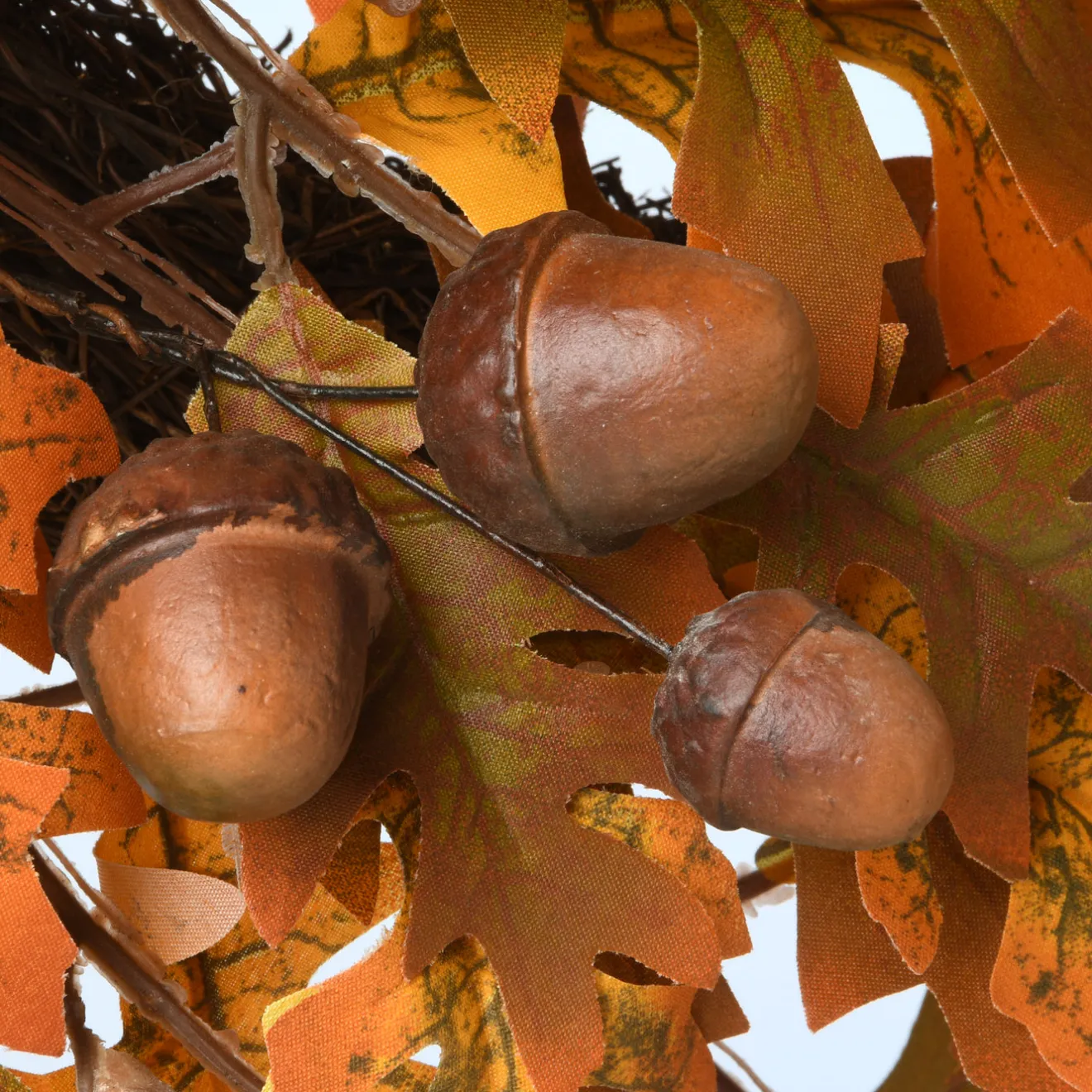 Clearance 24 in. Fall Wreath with Acorns, Oak Leaves Wreaths