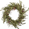 Sale 22 in. Fall Wreath with Assorted Grass, Berry Clusters Wreaths