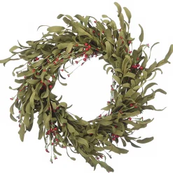 Sale 22 in. Fall Wreath with Assorted Grass, Berry Clusters Wreaths