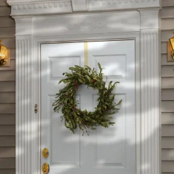 Sale 22 in. Fall Wreath with Assorted Grass, Berry Clusters Wreaths