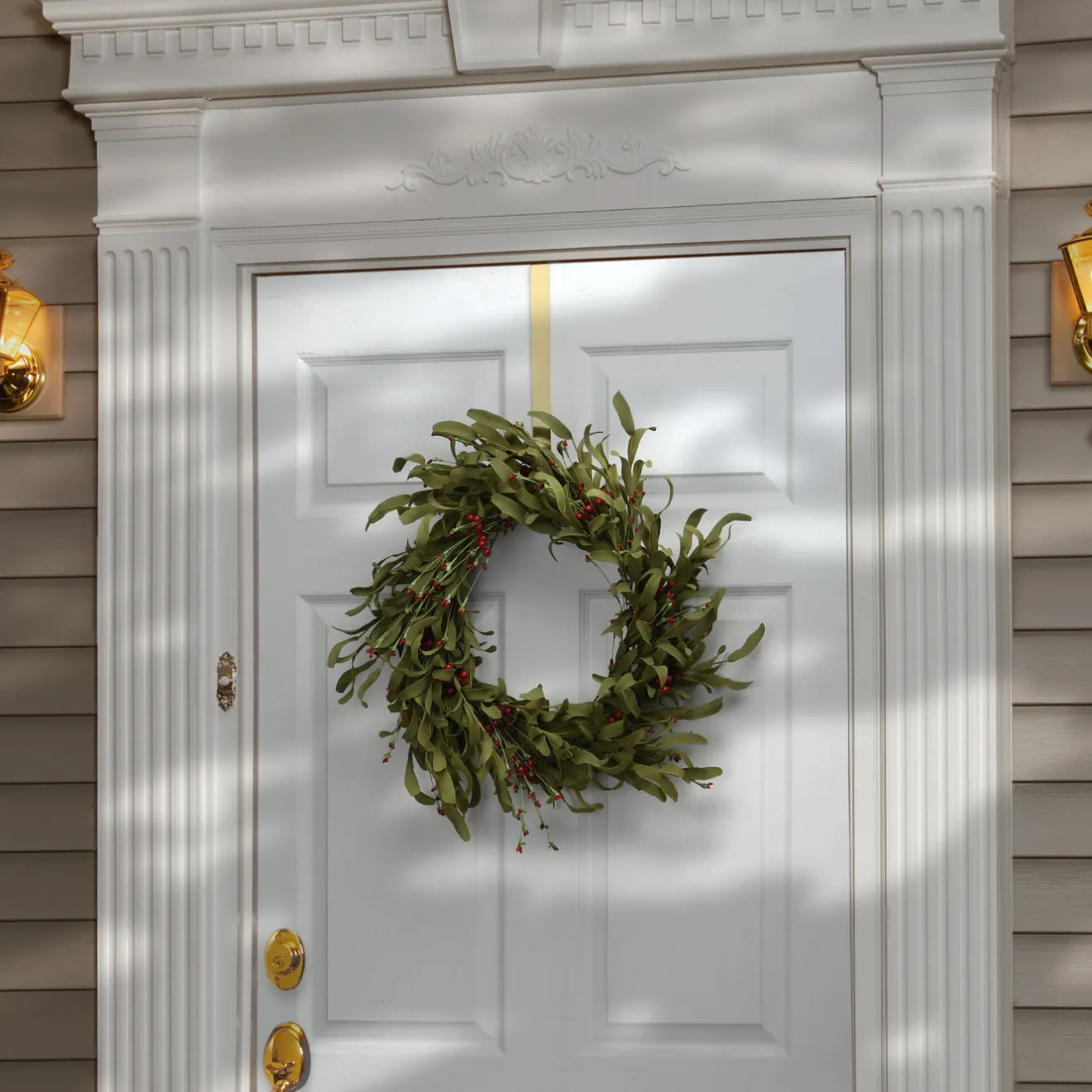 Sale 22 in. Fall Wreath with Assorted Grass, Berry Clusters Wreaths