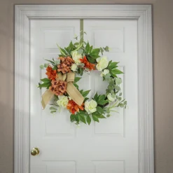 24 in. Fall Wreath with Hydrangea and Rose Wreaths
