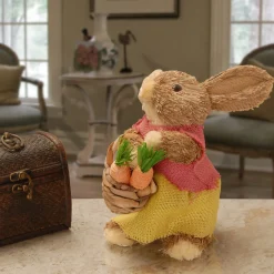Best 10 in. Female Dainty Brown Easter Bunny Table Decoration Table Decorations