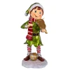 Sale 36 in. Fiddle Playing Pixie Elf with Multicolor Lights Decorative Accents