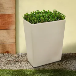27 in. Flower Planter with Color Changing LED Lights Outdoor Lighting