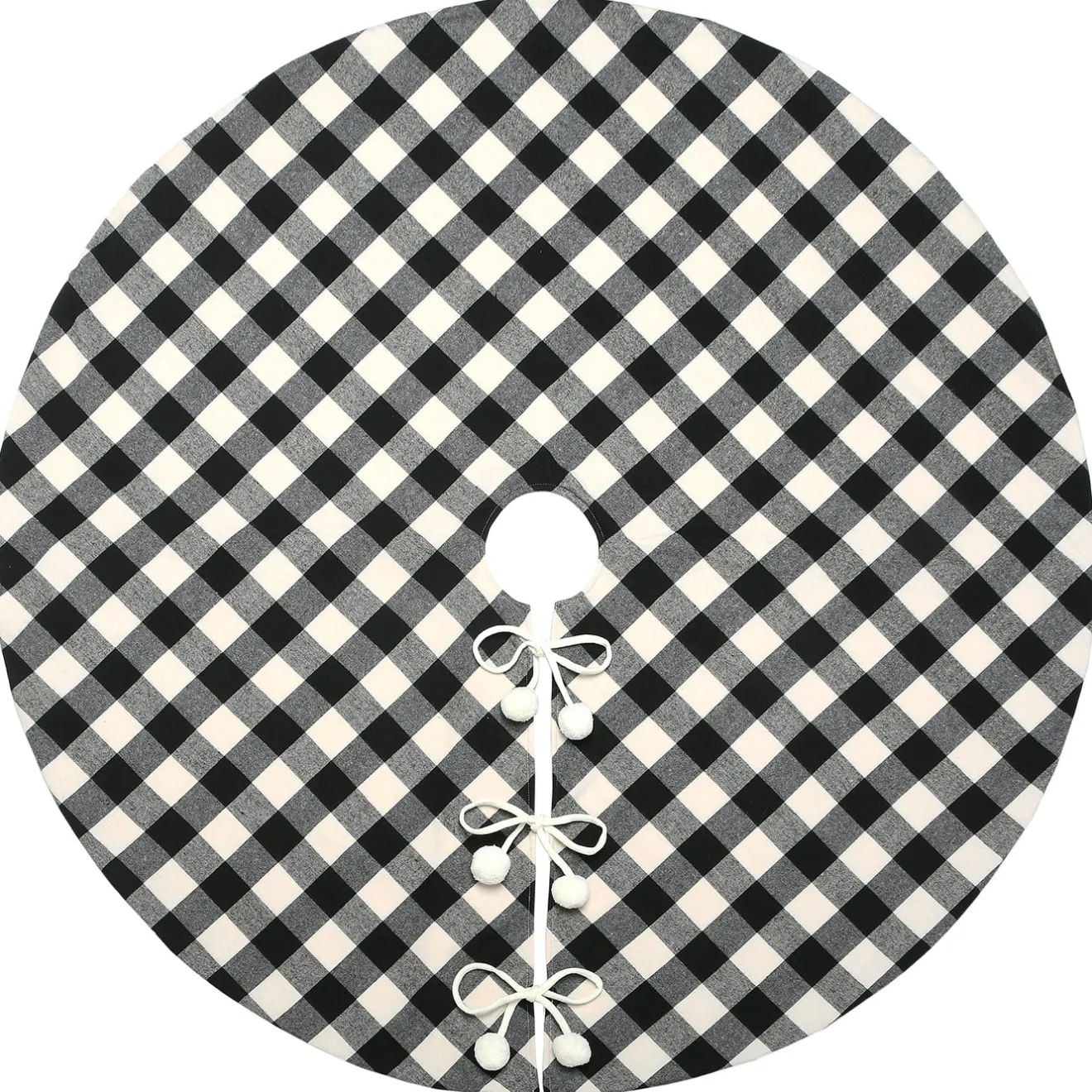 New 48 in. General Store Collection Plaid Tree Skirt Tree Skirts & Collars