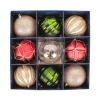 Sale 13 in. Gold Xmas Ball Decor Set Tree Ornaments