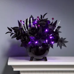 Sale 19 in. Halloween Bad to the Bone Centerpiece with LED Lights Indoor Decorations