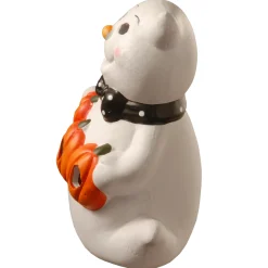 Sale 6 in. Halloween BOO Smiling Ghost Decoration with LED Lights Indoor Decorations