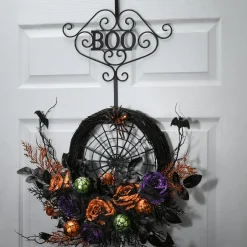 Best 17 in. Halloween Boo Wreath Hange Wreaths