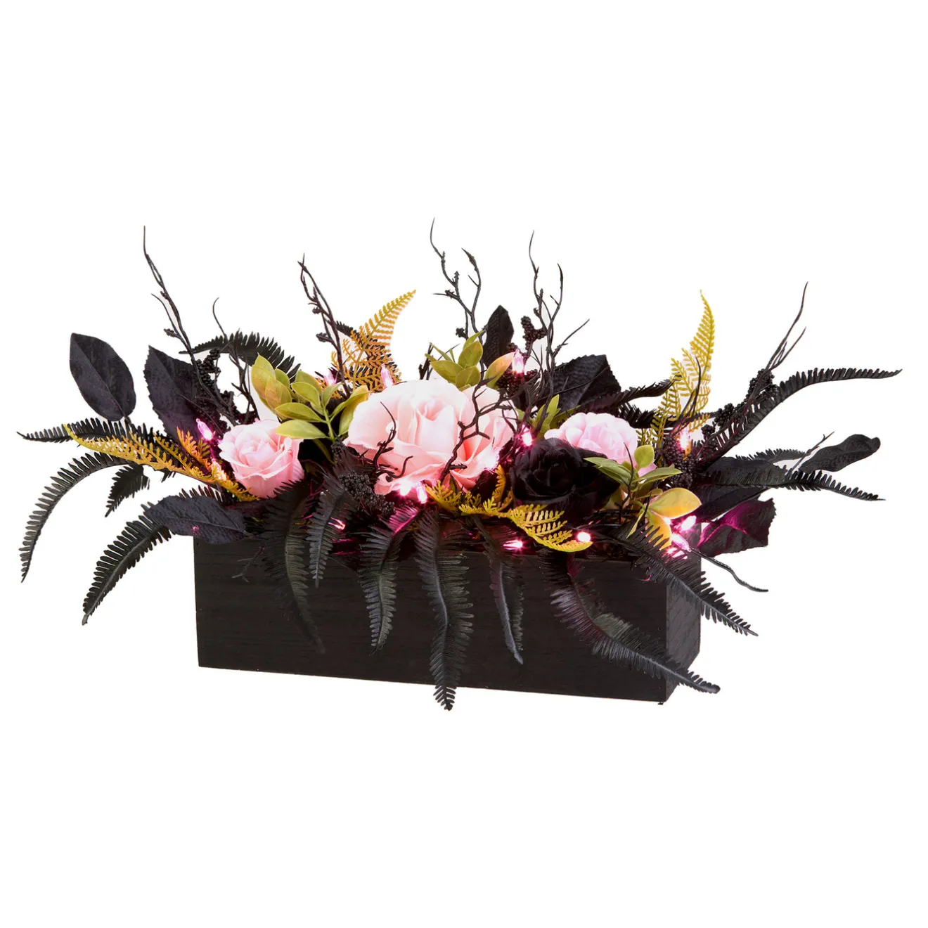 16 in. Halloween Cute and Creep Centerpiece with LED Lights Indoor Decorations