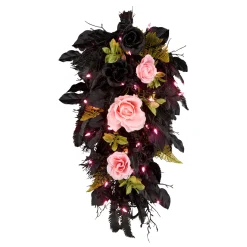 Sale 26 in. Halloween Cute and Creep Swag with LED Lights Indoor Decorations
