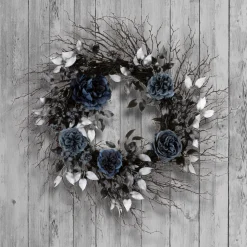 Sale 24 in. Halloween Deadwood and Roses Wreath Wreaths