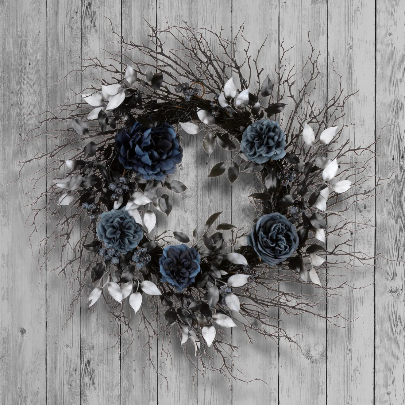 Sale 24 in. Halloween Deadwood and Roses Wreath Wreaths