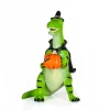 Discount 10 in. Halloween Dinosaur with Jack-O-Lantern Tabletop Decoration Indoor Decorations
