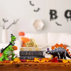Discount 10 in. Halloween Dinosaur with Jack-O-Lantern Tabletop Decoration Indoor Decorations