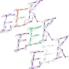 Online 18 in. Halloween EEK Sign Lighted Sign Decoration with LED Lights Sign Decorations