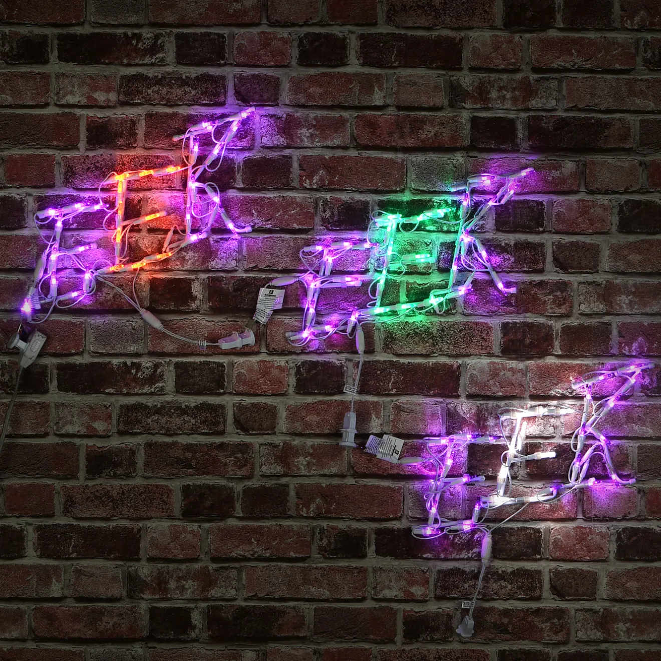Online 18 in. Halloween EEK Sign Lighted Sign Decoration with LED Lights Sign Decorations