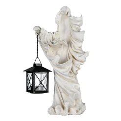 Online 14 in. Halloween Ghost with Lantern Holds One Candle Tabletop Decoration Indoor Decorations
