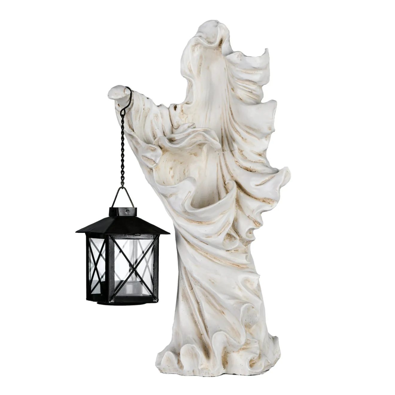 Online 14 in. Halloween Ghost with Lantern Holds One Candle Tabletop Decoration Indoor Decorations