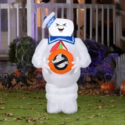 Sale 42 in. Halloween Ghostbusters Marshmallow Man Inflatable Decoration Inflatable Decorations