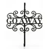 Discount 17 in. Halloween Go Away Metal Wreath Hanger Wreaths