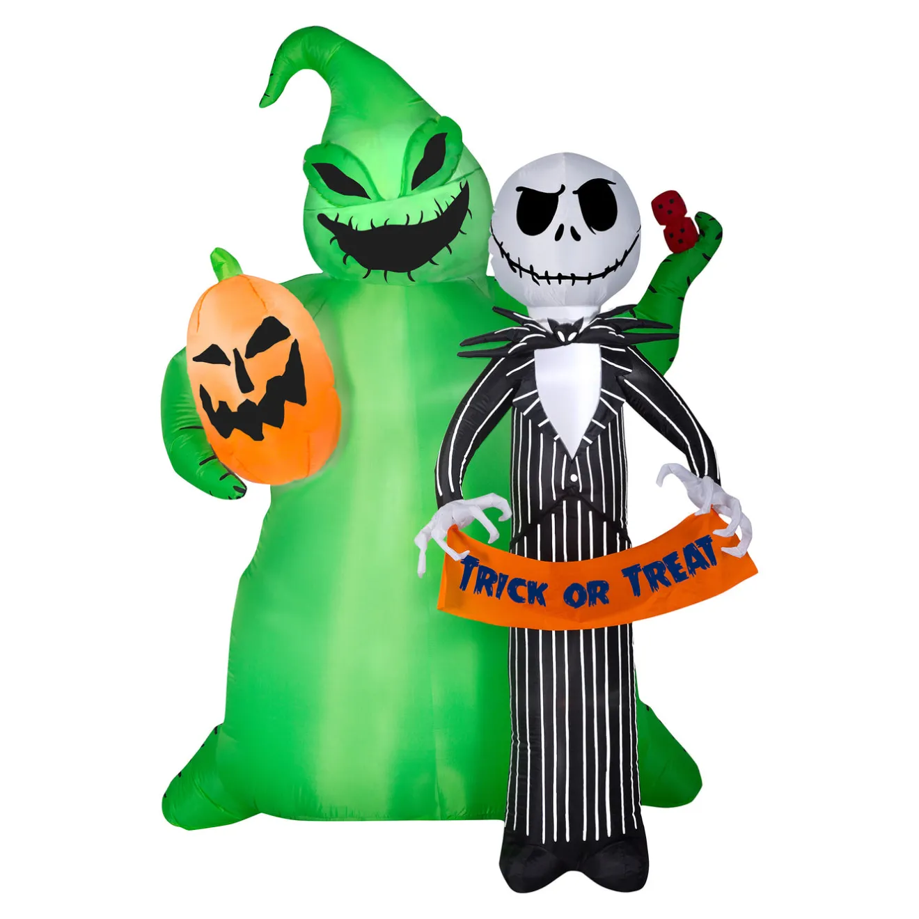 Clearance 78 in. Halloween Jack Skellington and Oogie Boogie Inflatable Decoration Inflatable Decorations