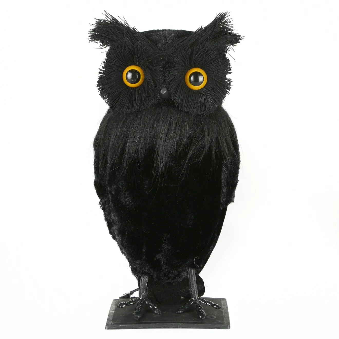 Hot 11 in. Halloween Lifelike Owl Tabletop Decoration Indoor Decorations