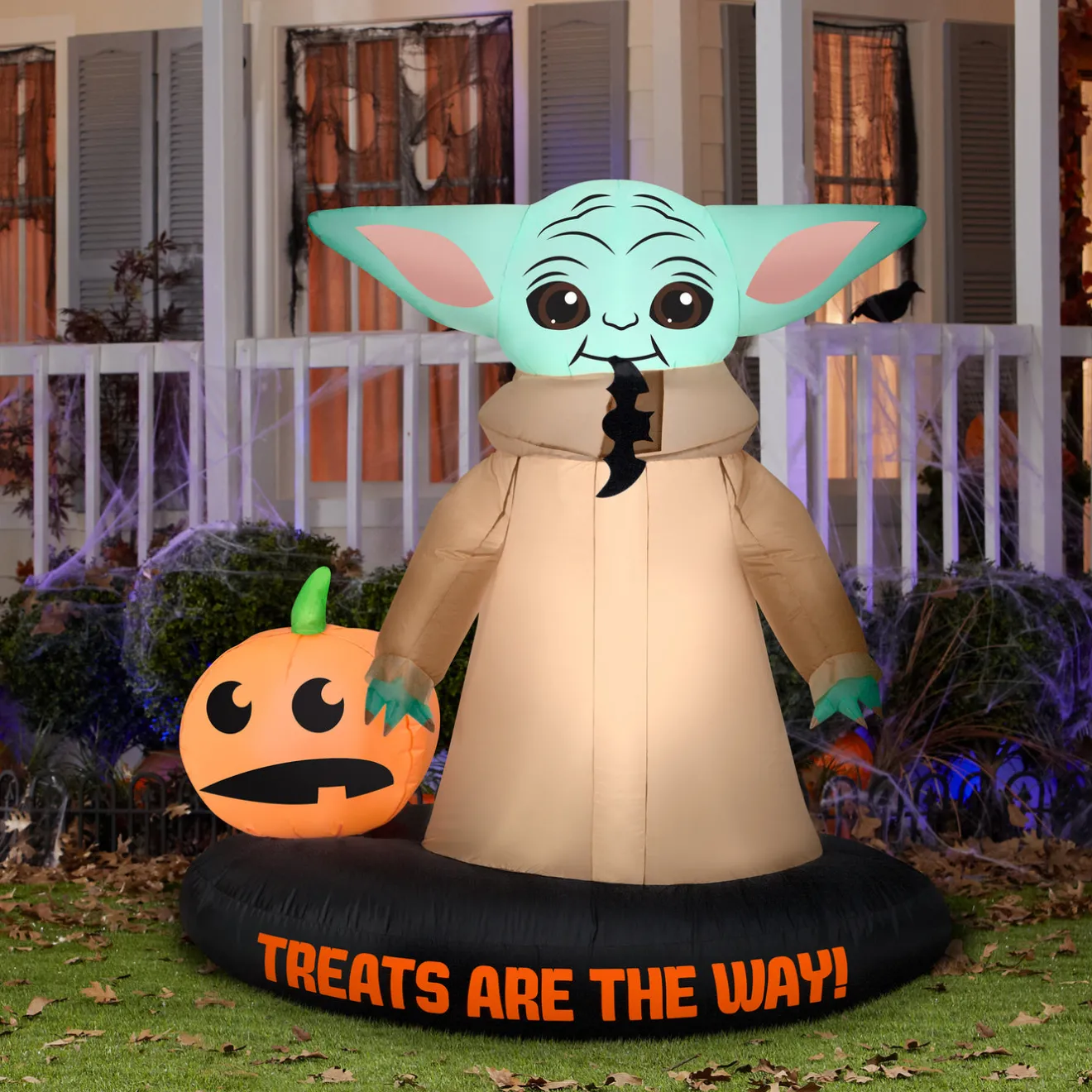 Discount 78 in. Halloween Mandalorian Inflatable Decoration Inflatable Decorations