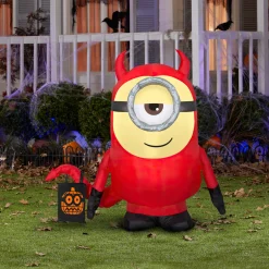 Best 42 in. Halloween Minion Dave Inflatable Decoration Inflatable Decorations