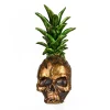 Clearance 14 in. Halloween Pineapple Skull Tabletop Decoration Indoor Decorations