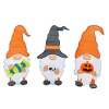 New 30 in. Halloween Pre Lit Gnome Trio Outdoor Lawn Decoration with LED Lights Outdoor Decorations