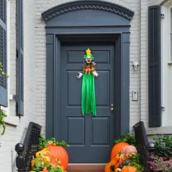 Clearance 39 in. Halloween Pre-Lit Animated Scary Hanging Clown Animated Decorations