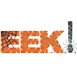 Best 50 in. Halloween Pre-Lit EEK! Outdoor Sign with LED Lights Outdoor Decorations
