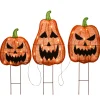Outlet 26 in. Halloween Pre-Lit Jack-O-Lantern Garden Stakes Outdoor Decorations