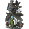 New 6 in. Halloween Pre-Lit Purple Haunted House Decoration with LED Lights Indoor Decorations