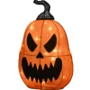 New 16 in. Halloween Pre-Lit Scary Jack-O-Lantern Outdoor Decoration with LED Lights Outdoor Decorations
