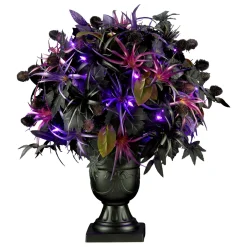 Discount 24 in. Halloween Scare in the Air Halloween Potted Plant with LED Lights Indoor Decorations