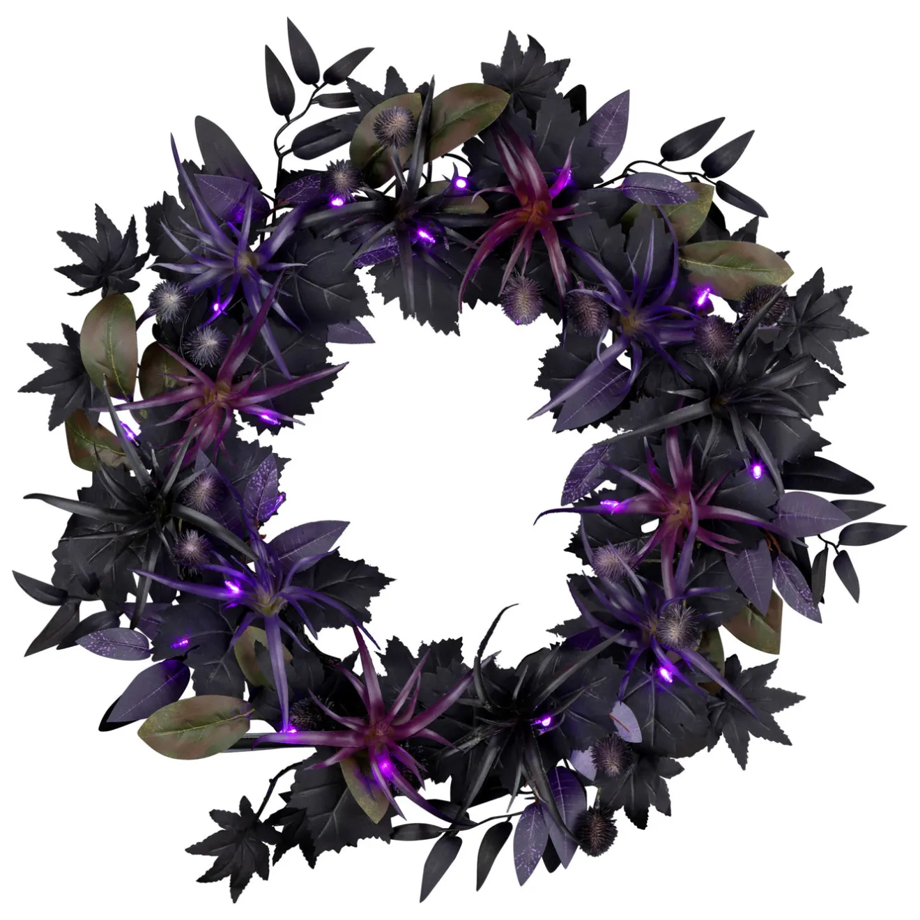 Hot 24 in. Halloween Scare in the Air Wreath with LED Lights Wreaths