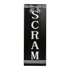 Sale 30 in. Halloween Scram Hanging Porch Sign Decoration Sign Decorations