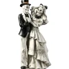Sale 11 in. Halloween Skeleton Bride and Groom Decoration Indoor Decorations