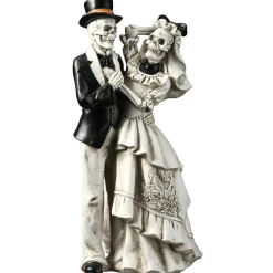 Sale 11 in. Halloween Skeleton Bride and Groom Decoration Indoor Decorations