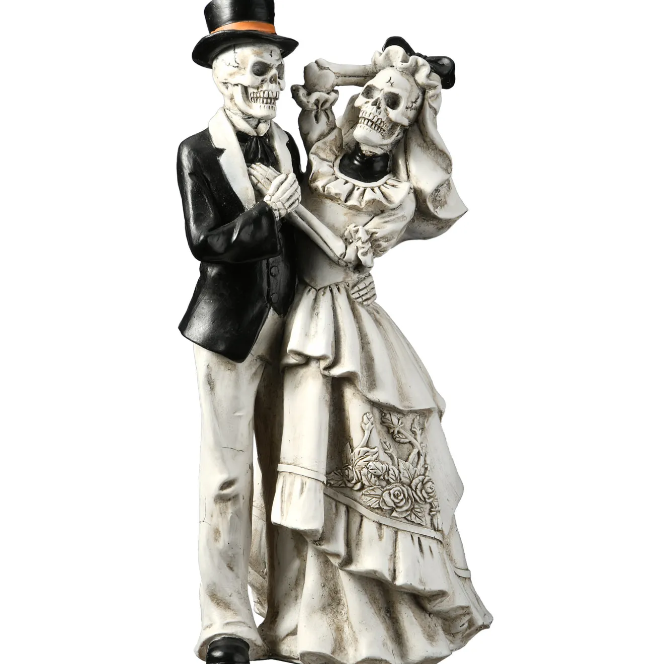 Sale 11 in. Halloween Skeleton Bride and Groom Decoration Indoor Decorations
