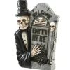 Online 12 in. Halloween Skeleton Holding a Tombstone Decoration Indoor Decorations