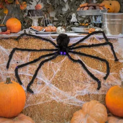 Sale 50 in. Halloween Spider with LED Lights Indoor Decorations