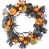 Sale 20 in. Halloween Spooky Wreath with Pumpkins and Ornaments Wreaths