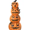 39 in. Halloween Stacked Smiling Jack-O-Lanterns Decoration Outdoor Decorations